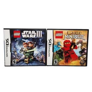 Nintendo DS Lego Star Wars III And Lego Battles Ninjago CIB Pre-owned